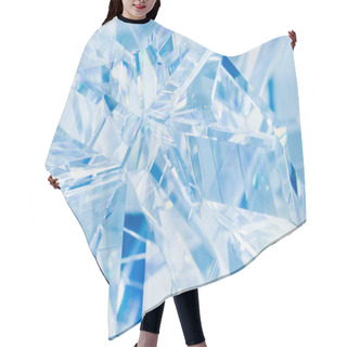 Personality  Abstract Blue Background Of Crystal Refractions Hair Cutting Cape