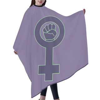 Personality  Violet Feminism Symbol Hair Cutting Cape
