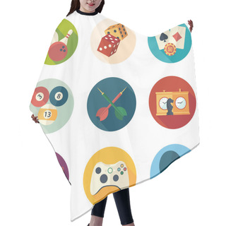 Personality  Game And Entertainment Icons Hair Cutting Cape