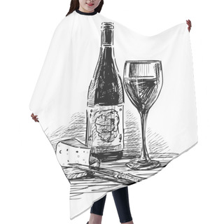 Personality  Grape Wine And Cheese Hair Cutting Cape