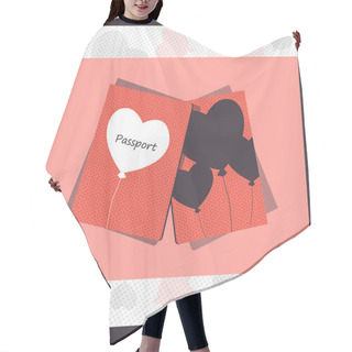 Personality  Passport Cover, Vector Design Hair Cutting Cape