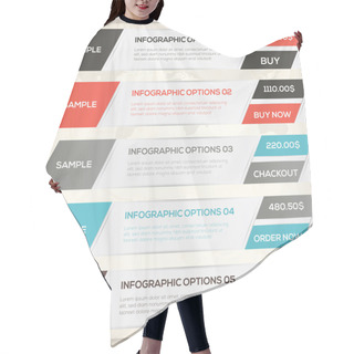 Personality  Elements Of Infographics, Vector Illustration Hair Cutting Cape
