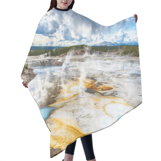 Personality  Geysers At Norris Basin Hair Cutting Cape