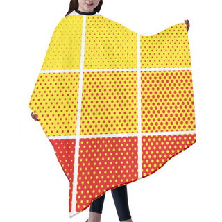 Personality  Pop Art Dotted Patterns Set Hair Cutting Cape