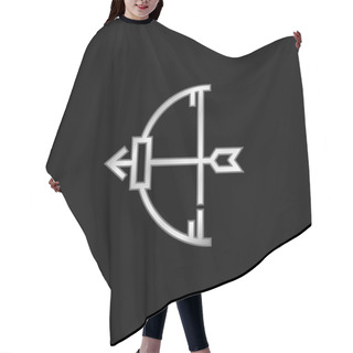 Personality  Archery Silver Plated Metallic Icon Hair Cutting Cape