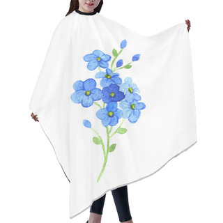 Personality  Flowers Forget-me Hair Cutting Cape