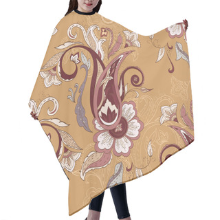 Personality  Colorful Paisley Pattern. Ethnic Design. Seamless Background, Ve Hair Cutting Cape