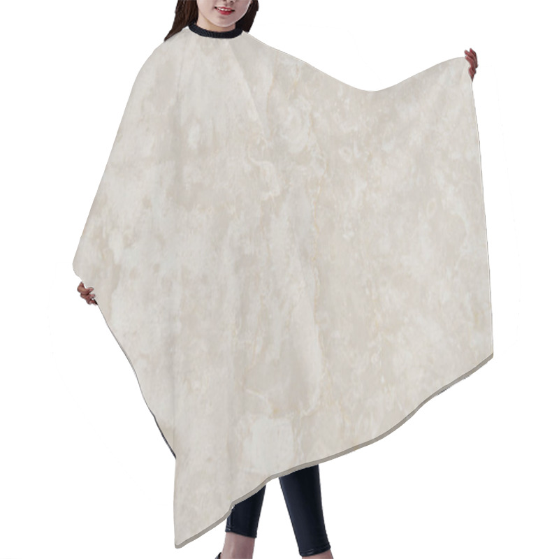 Personality  Abstract Detailed Texture Of Light Beige Marble Stone Hair Cutting Cape