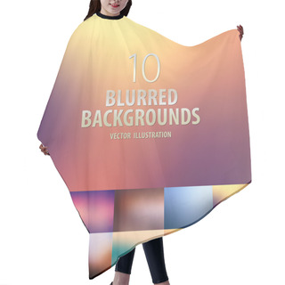 Personality  Abstract Colorful Blurred Background Hair Cutting Cape