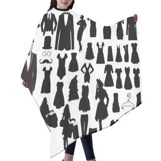 Personality  Clothes Silhouettes Hair Cutting Cape
