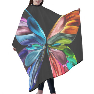 Personality  Butterfly Colors Background Hair Cutting Cape