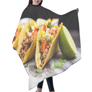 Personality  Delicious Tacos With Beef Hair Cutting Cape