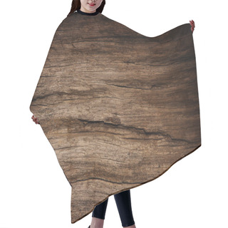 Personality  Natural Old Wood Texture Background.  Hair Cutting Cape