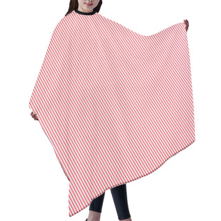 Personality  Striped Diagonal Pink And White Pattern Texture Hair Cutting Cape