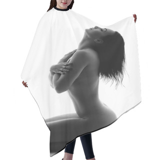 Personality  Woman's Naked Body In Silhouette Hair Cutting Cape