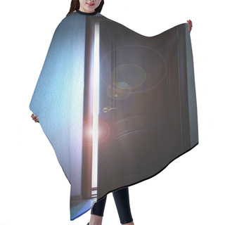 Personality  Open Door With Bright Light Outside Hair Cutting Cape