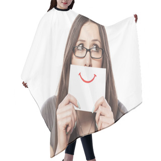 Personality  Smile On A Paper Hair Cutting Cape