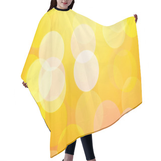 Personality  Abstract Sunny Bokeh On Yellow Hair Cutting Cape