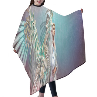 Personality  Light Angel 3d CG Hair Cutting Cape