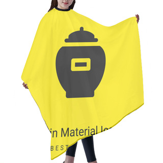 Personality  Ash Minimal Bright Yellow Material Icon Hair Cutting Cape