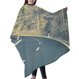 Personality  Country Road In Autumn Hair Cutting Cape