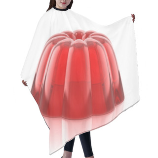 Personality  Red Jelly Pudding Hair Cutting Cape