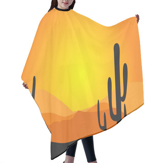 Personality  Mexican Desert Background Hair Cutting Cape