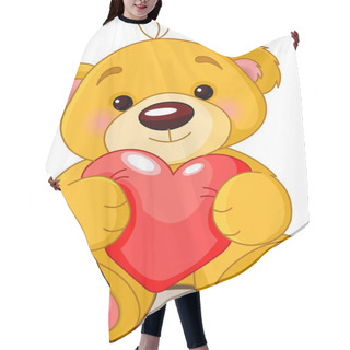 Personality  Bear With Heart Hair Cutting Cape