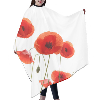 Personality  Poppy Flowers Hair Cutting Cape