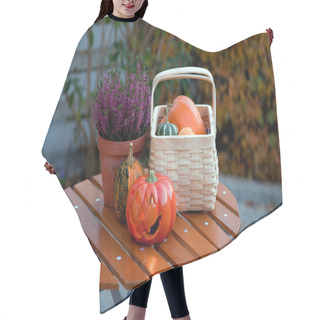 Personality  Autumn In The Garden Hair Cutting Cape