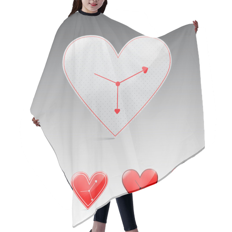 Personality  Time of the Valentine's day. Vector illustration. hair cutting cape