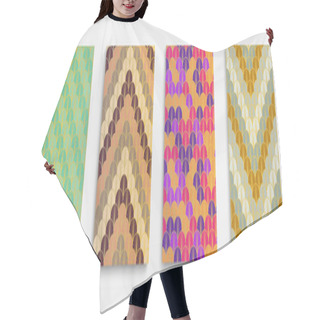 Personality  Asian Golden Fan Funky Cover Set. Trendy Dynamic Glam Fabric Backgroud. Geometric Stripes Poster. Luxurious Kimono Texture. Bright Color Ancient A4 Design. Japanese Retro Template Set. Hair Cutting Cape