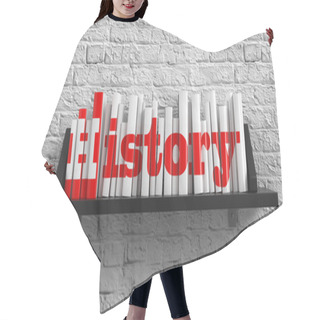 Personality  History. Education Concept. Hair Cutting Cape