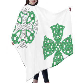 Personality  Green Celtic Crosses Hair Cutting Cape