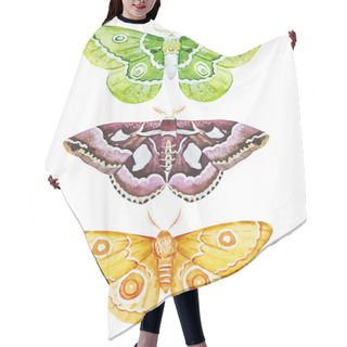 Personality  Watercolor Butterflies Hair Cutting Cape