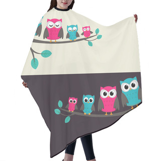 Personality  Family Of Owls Hair Cutting Cape