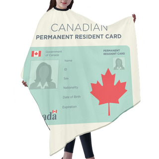 Personality  Canadian Permanent Resident Card Hair Cutting Cape