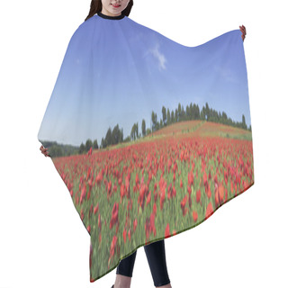 Personality  Field Of Poppies Hair Cutting Cape