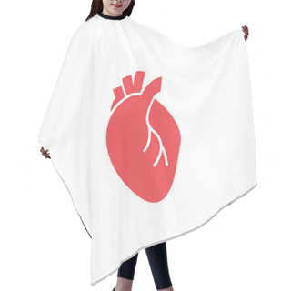 Personality  Heart Organ Icon Design Template Vector Isolated Hair Cutting Cape