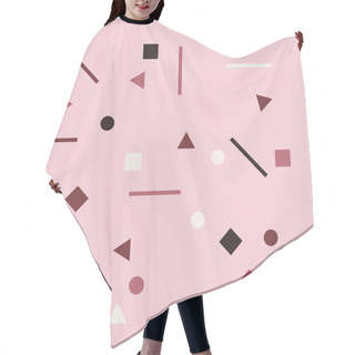 Personality  Chaotic Geometrical Shapes Hair Cutting Cape