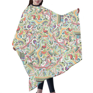 Personality  Mexican Seamless Pattern Hair Cutting Cape