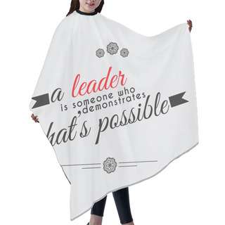 Personality  Motivational Poster Hair Cutting Cape