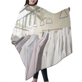 Personality  Clothes Hanging In Laundrette Hair Cutting Cape