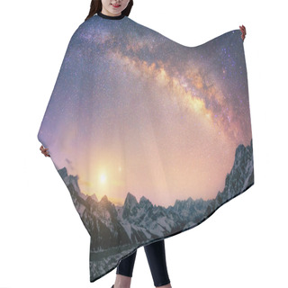 Personality  The Dome Of The Milky Way Under The Main Himalayan Ridge. Hair Cutting Cape