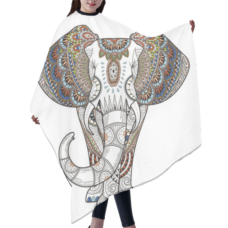 Personality  Graceful Elephant Hair Cutting Cape
