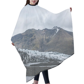 Personality  Glacier Skaftafellsjkull And Snowy Mountains Against Cloudy Sky In Skaftafell National Park In Iceland  Hair Cutting Cape