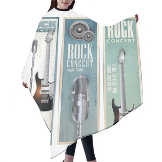 Personality  Rock Concert Poster Hair Cutting Cape