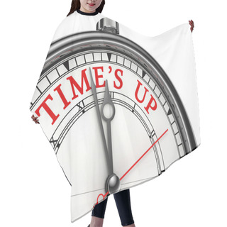 Personality  Time Is Up Concept Clock Hair Cutting Cape