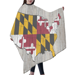 Personality  Maryland  Flag With Copy Space For Your Text Or Images  Hair Cutting Cape