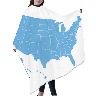 Personality  United States Of America Map Illustration Hair Cutting Cape
